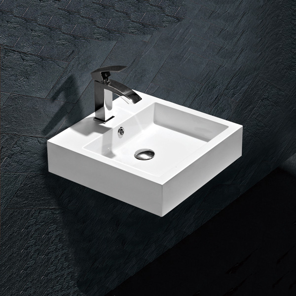 Square acrylic bathroom wash basin by resin RB-04