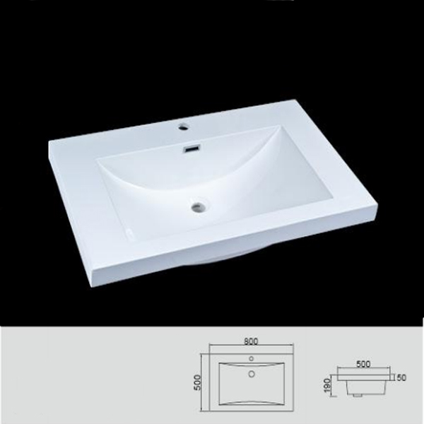 Classical bathroom cabinet resin basin RB-17
