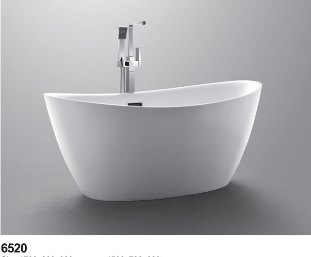 Classical bathroom massage bathtub 6520
