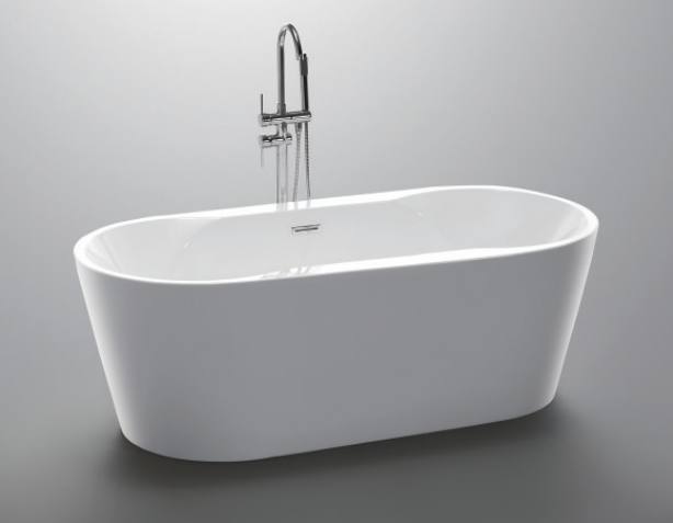 Big size free standing acrylic bathtub 6804