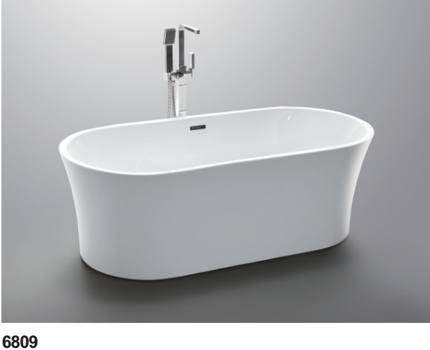 America style free standing acrylic bathtub 6809