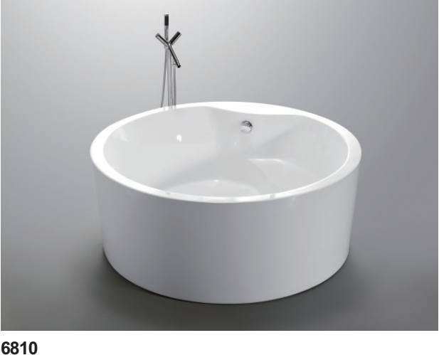 Round sharp acrylic whirlpoor bathtub 6810