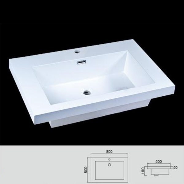 Square bathroom vanit basin RB-24