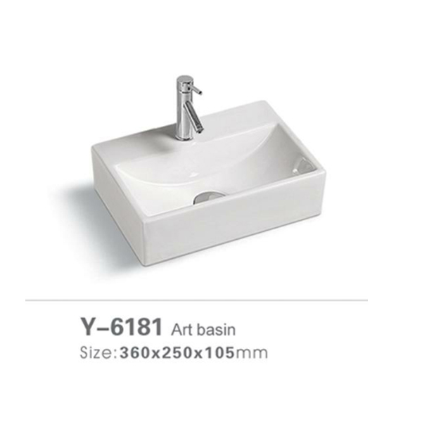 Small bathroom cheap wash basin 6181