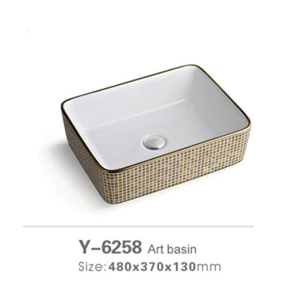 Mosaic ceramic wash basin 6258