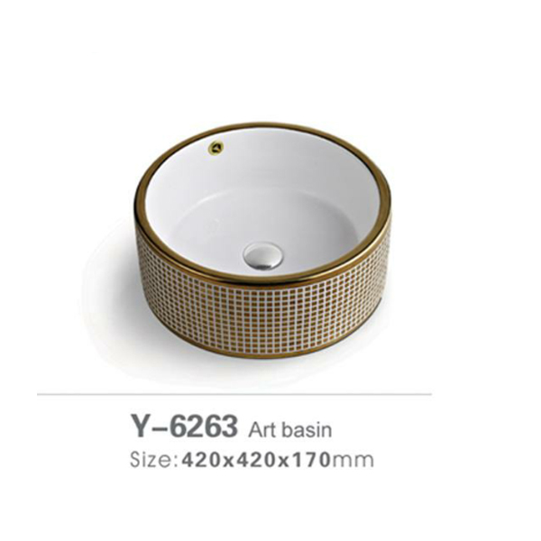 Tile ceramic wash basin 6263