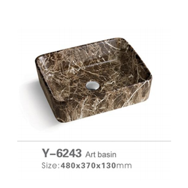 Stone ceramic wash basin 6243