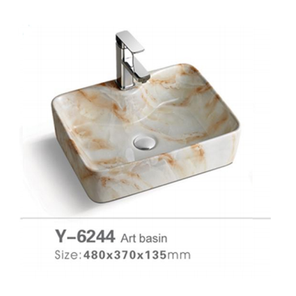 Marble stone wash basin 6244