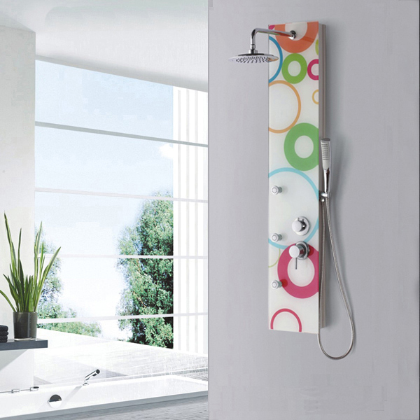 Frosted glass shower panel SP-G32