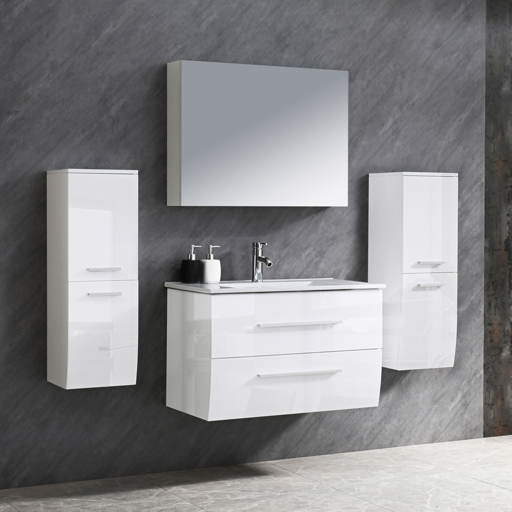 High glosy white bathroom cabinet MF-2256