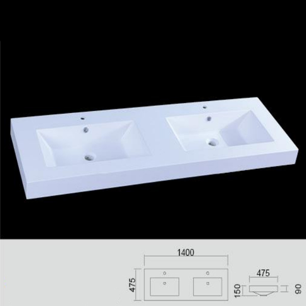 Large size bathroom cabinet wash sink RB-21