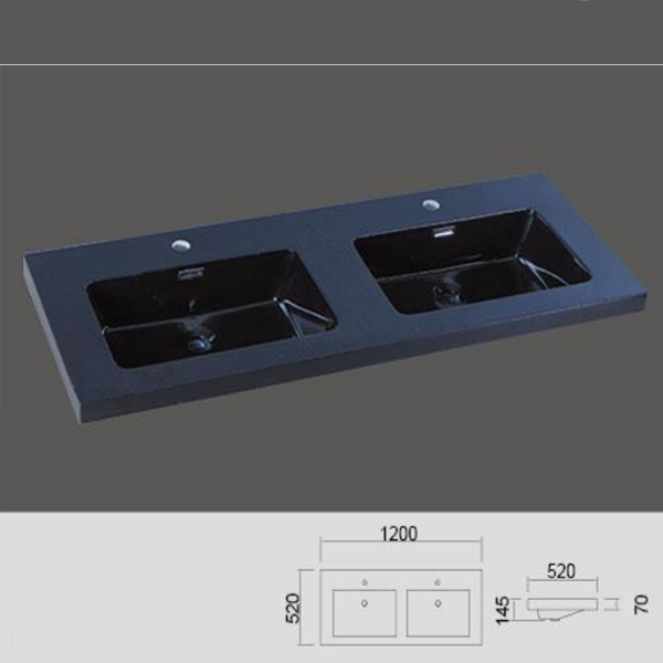 Black color double basin RB-26