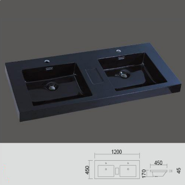 Public bathroom wash hand sink RB-28