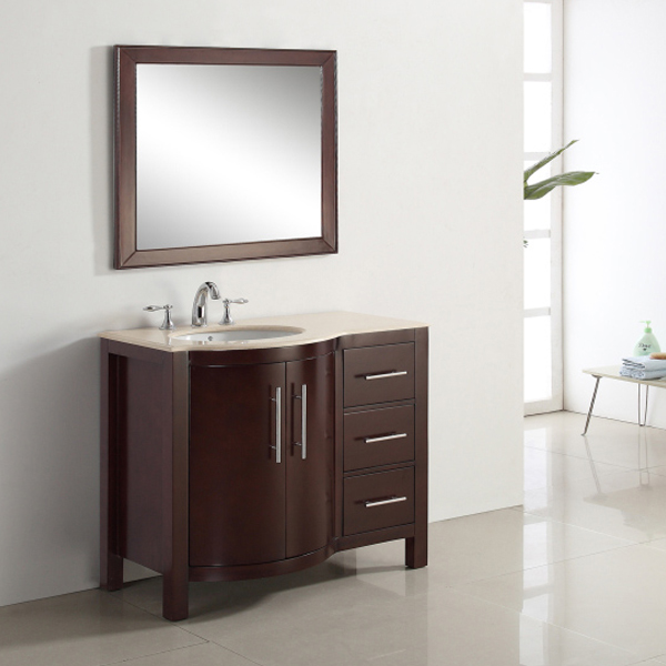 Solid wood bathroom cabinet BC-101