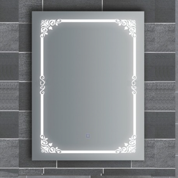 Flower design bathroom LED mirror 5117