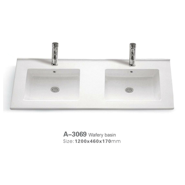 Square double basin ceracmi 3069