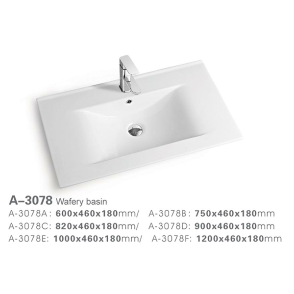 Ceramic cabinet basin 3078