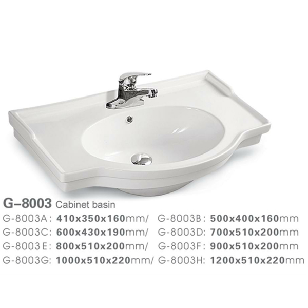 Ceramic bathroom basin 8003