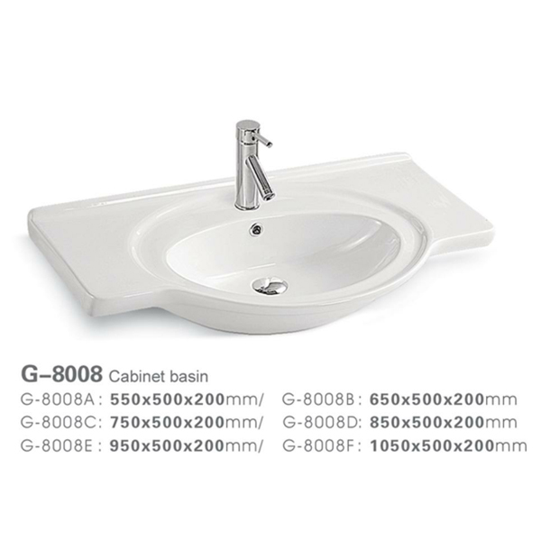 Regular size ceramic basin 8008
