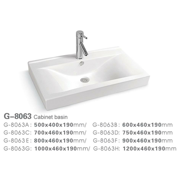 Europe style cabinet basin 8063