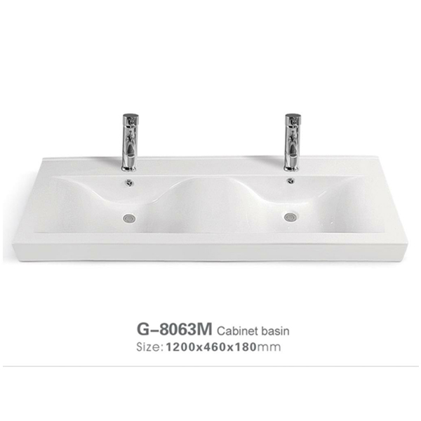 Two person ceramic sink 8063M