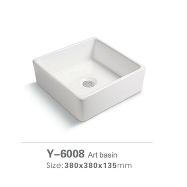Square ceramic wash sink 6008
