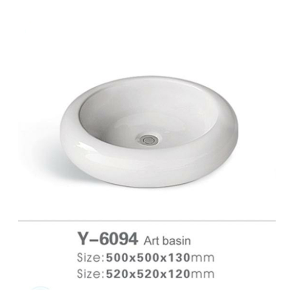 White color ceramic wash basin 6094