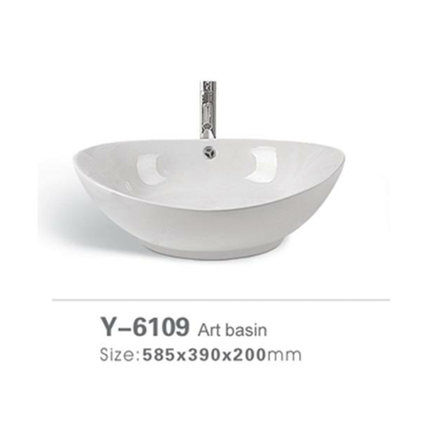 Public bathroom wash basin 6109