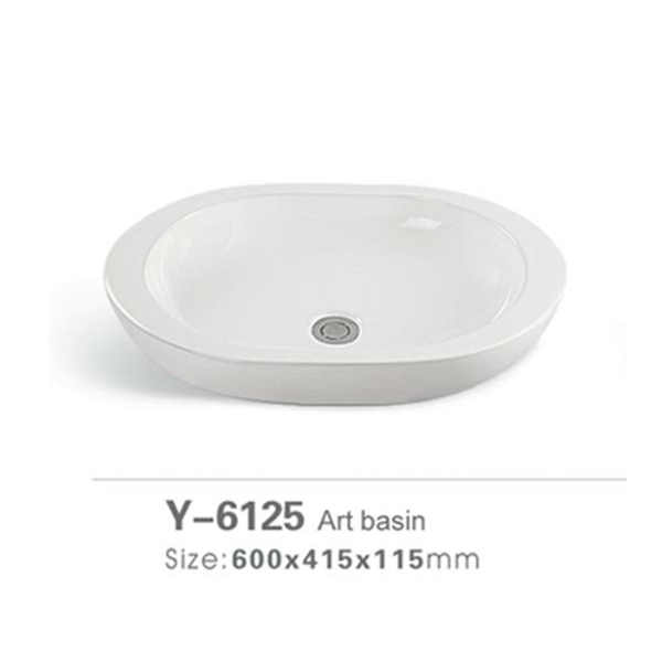 Ceramic bathroom sink 6125