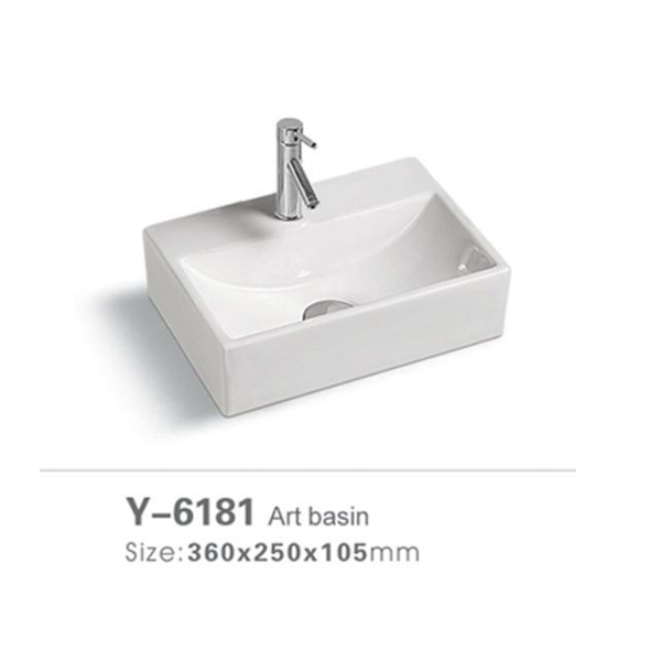 Small bathroom cheap wash basin 6181
