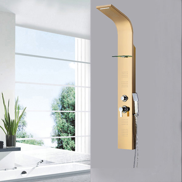 Shower panel with shelf SP-S50