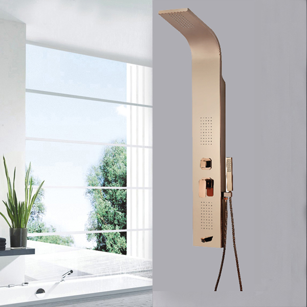 Rose golden shower panel SP-S48