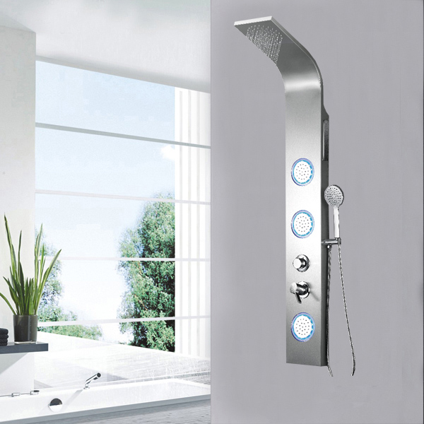 LED light back jets shower column SP-S19