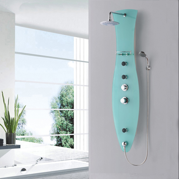 Blue color fish design shower panel SP-38