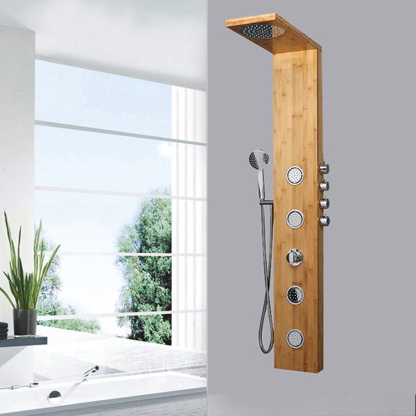Nature wood bathroom shower column SP-B01