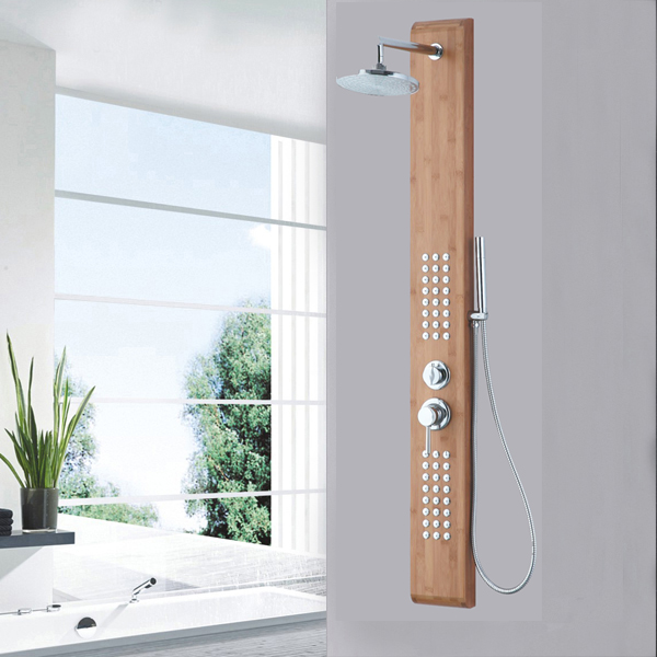 Nature bamboo wood shower panel SP-B02