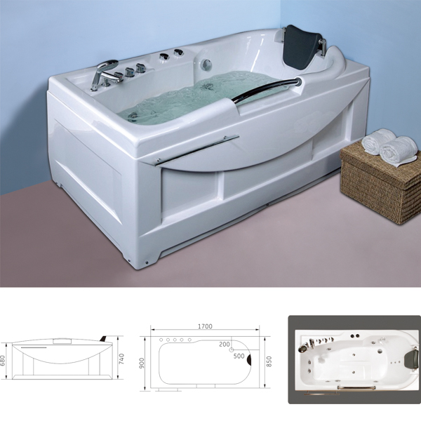 Hydro massage bathtub MB-602