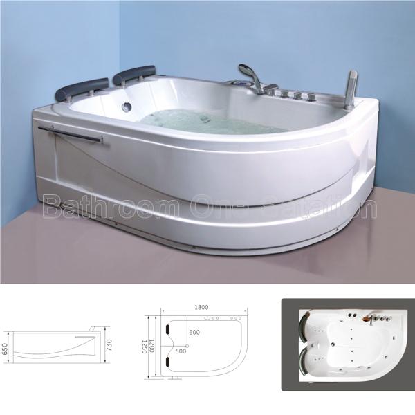 Corner bathtub for 2 person MB-605