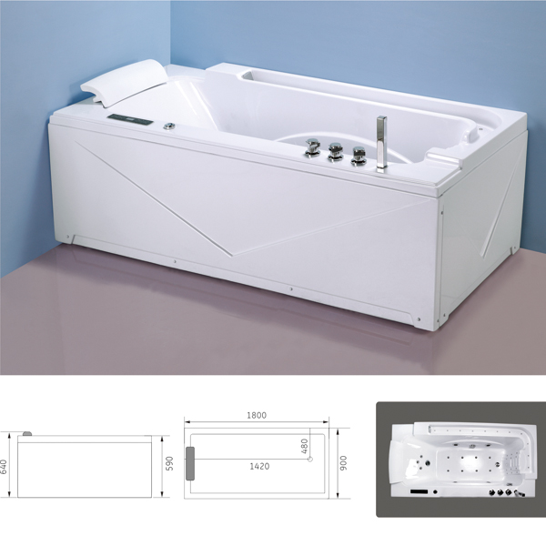 Fashion design bathroom whirlpoor MB-630