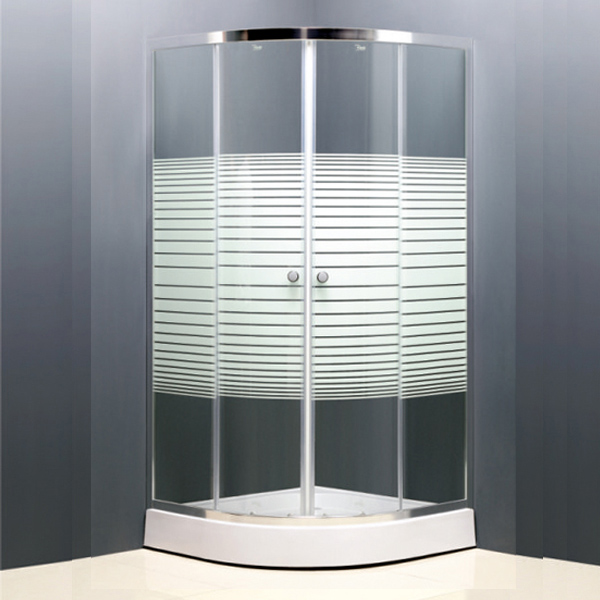 Stripe glass shower enclosure SE-52