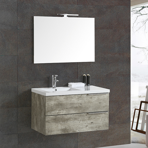 Cement color MDF bathroom cabinet MF-1810