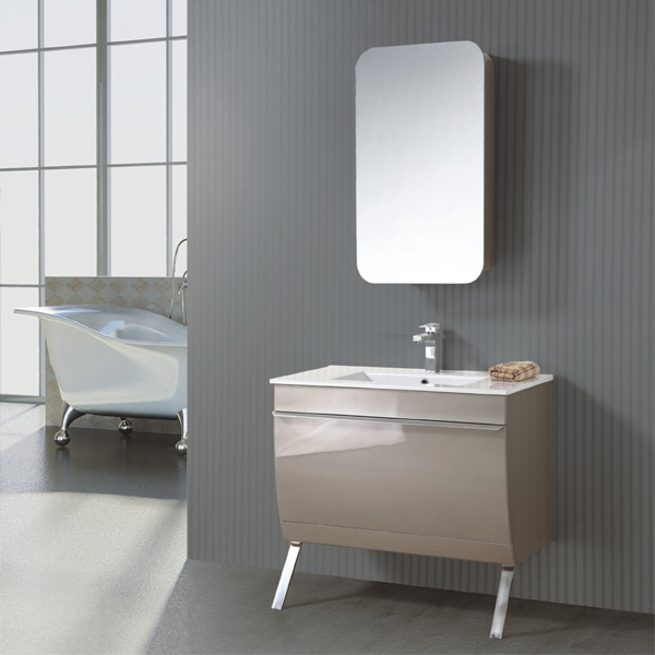 Champagne color bathroom cabinet MF-1527