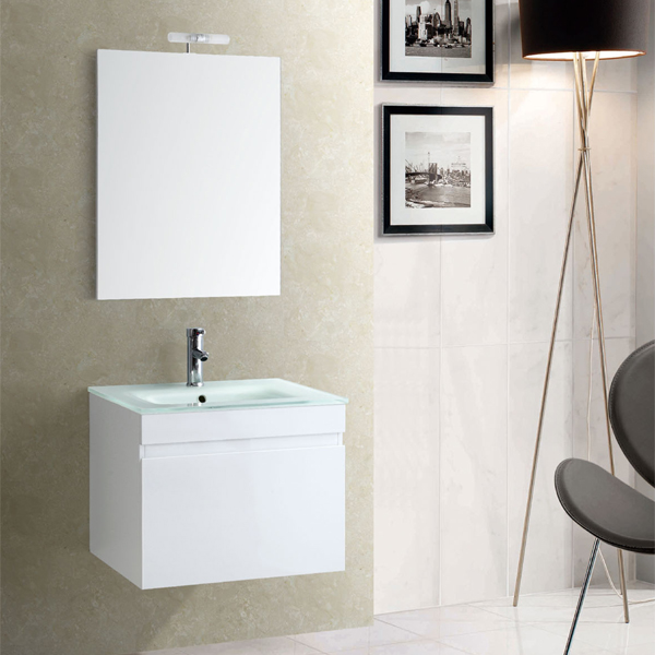 Glass sink bathroom cabinet MF-1308