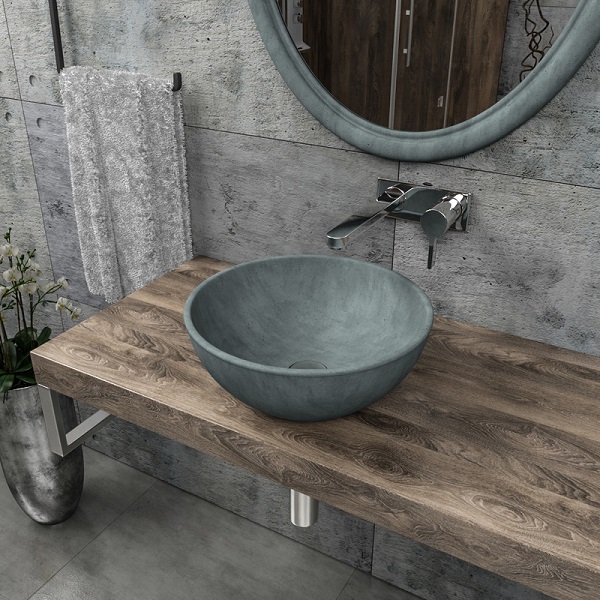 Round shape cement wash basin CB-03