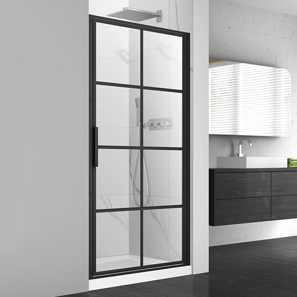 Black shower glass door SE-2389