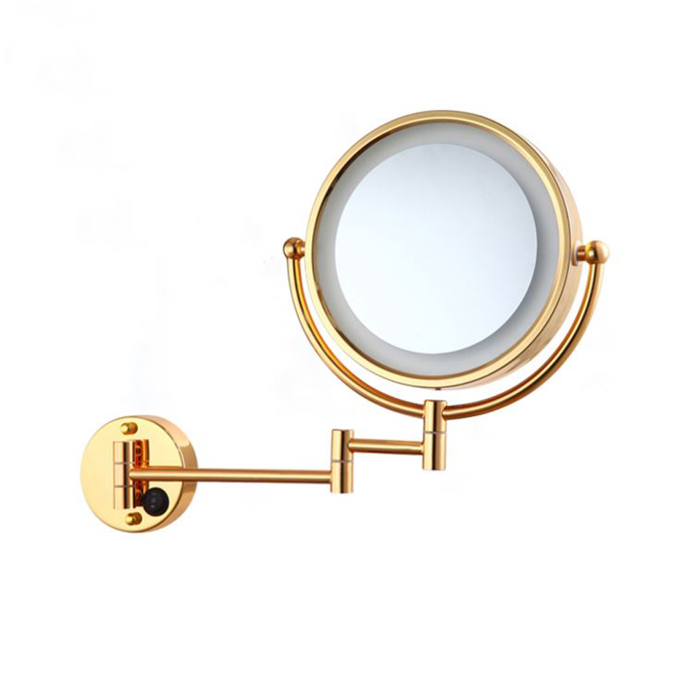 Golden make up mirror 5302