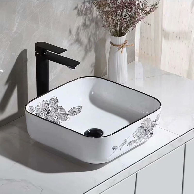 Sqaure ceramic wash basin 8126