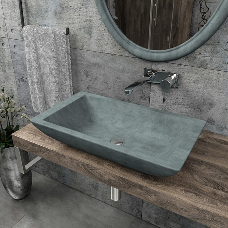 Concrete vanity basin CB-12