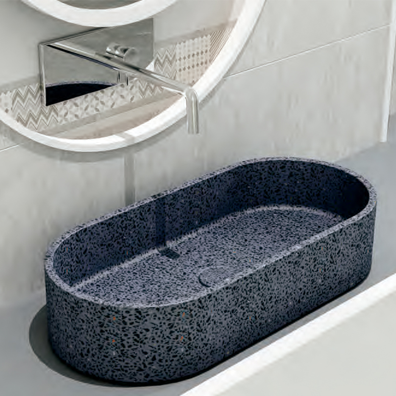 Oval sharpe bathroom sink TB-007