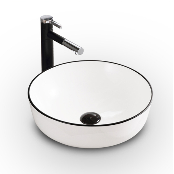 Ceramic round wash sink 8133